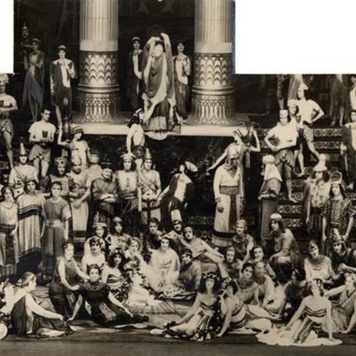 [Performers on stage of the San Francisco Opera House]