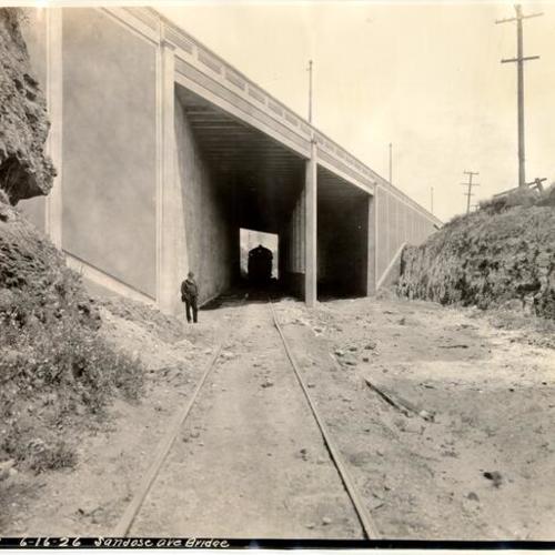 [View of completed San Jose Avenue bridge]