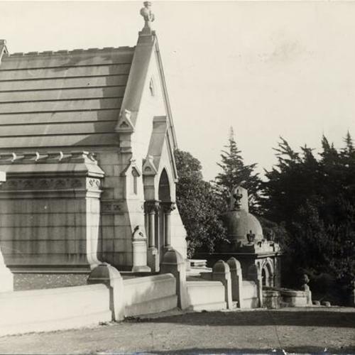 [Mausoleums at Laurel Hill Cemetery]