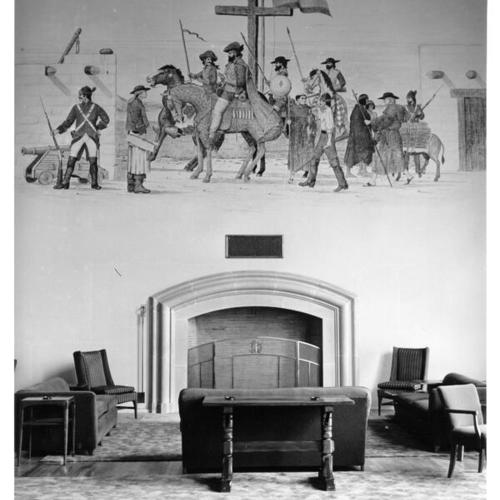 [Main sitting room in the Enlisted Service Club at the Presidio]