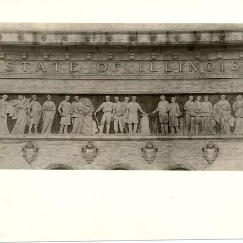 [Frieze on front of the Illinois State Building at the Panama-Pacific International Exposition]