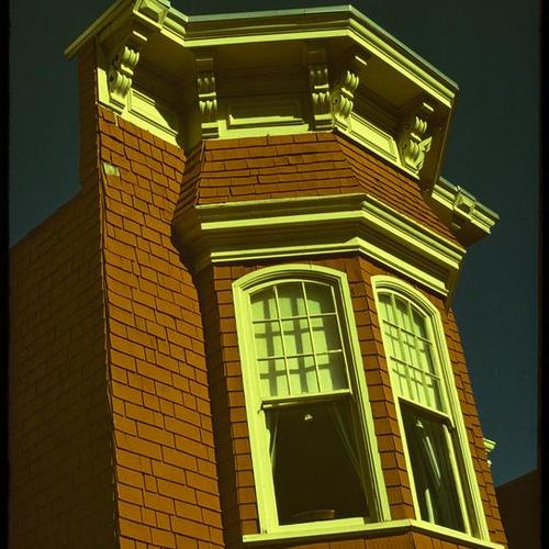 Victorian home upper windows