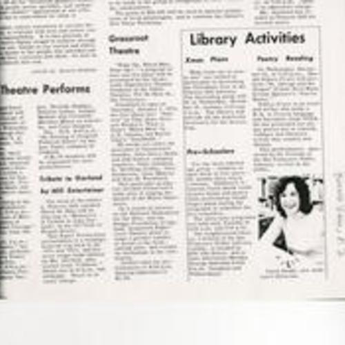 Library Activities, Potrero View, December 1973