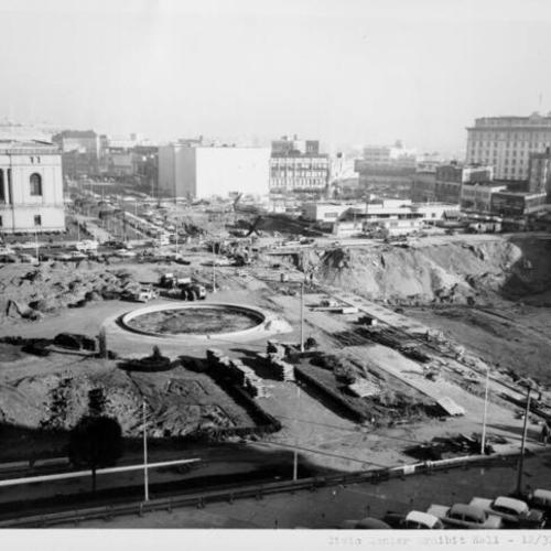 [Construction of the Civic Center Exhibit Hall--December 31, 1956]