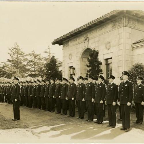 [Police Academy class at Golden Gate Park Police Station]
