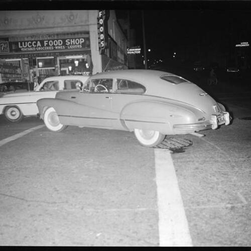 [Scene of an automobile and pedestrian accident on 20th Avenue and Irving Street]