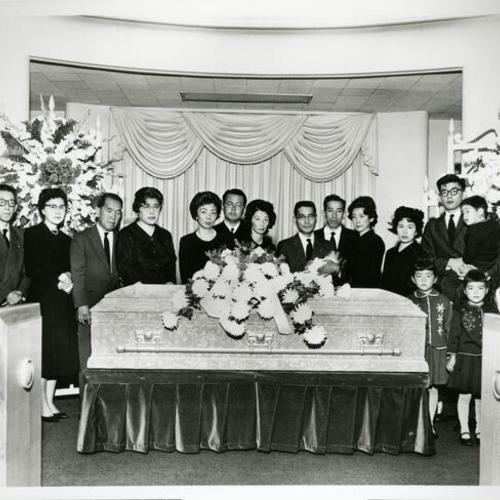 [Nobu's grandmother's funeral in San Francisco]