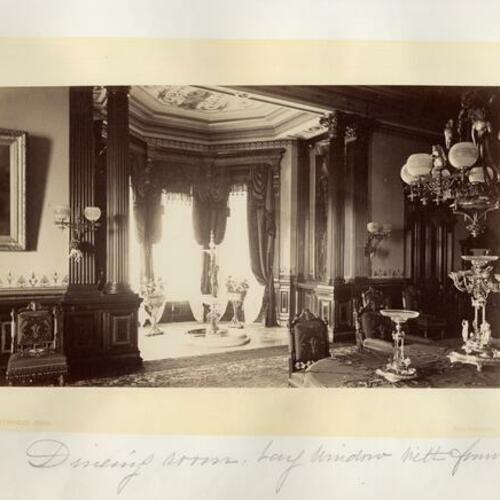 [Dining Room. Bay window with fountain]