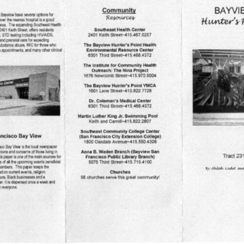 Bayview Hunter's Point community pamphlet