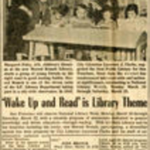 SF Branches Observe Library Week - SF Progress Mar 12 13, 1958