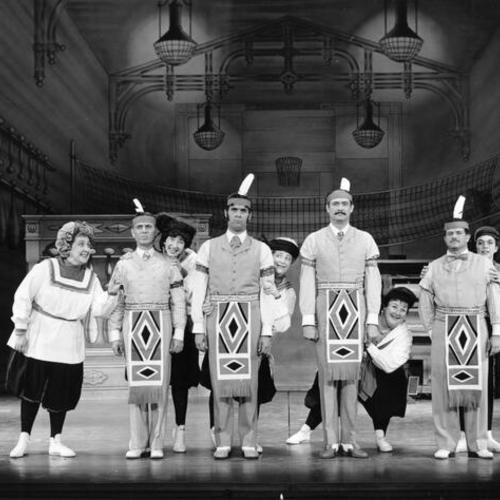 [Cast of "The Music Man" at the Curran Theater]
