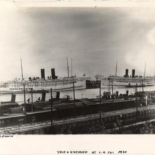 [Steam ships "Yale" and "Harvard"]