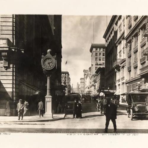 [View of Grant Avenue looking north from O'Farrell Street]