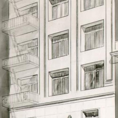 [Drawing of Benioff's department store]