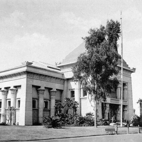 [Old Egyptian Hall (Museum of Art) building in Golden Gate Park]