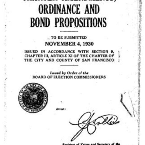 1930-11-04, San Francisco Voter Information Pamphlet