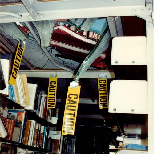 [Damage at the San Francisco Public Library caused by the October 17, 1989 Loma Prieta Earthquake]