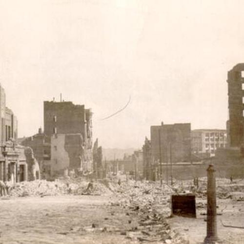 [Mason Street after the 1906 earthquake and fire]