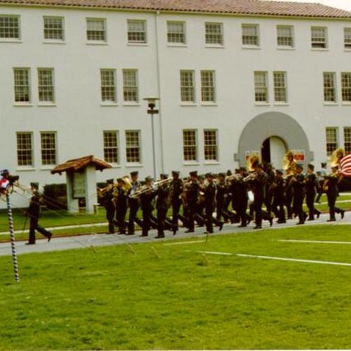 [6th Army Band playing at the Presidio on Activities Day]