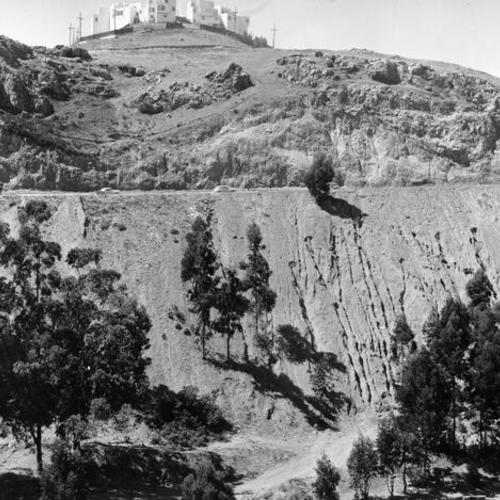 [View of O'Shaughnessy Boulevard from Glen Crags]