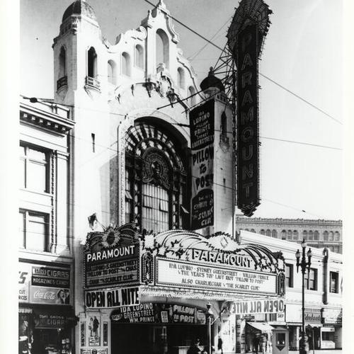 [Exterior of the Paramount Theater]