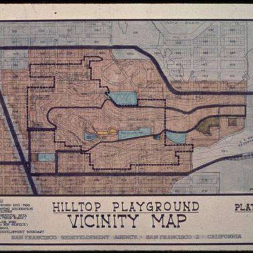 Hilltop playground vicinity map plate 1