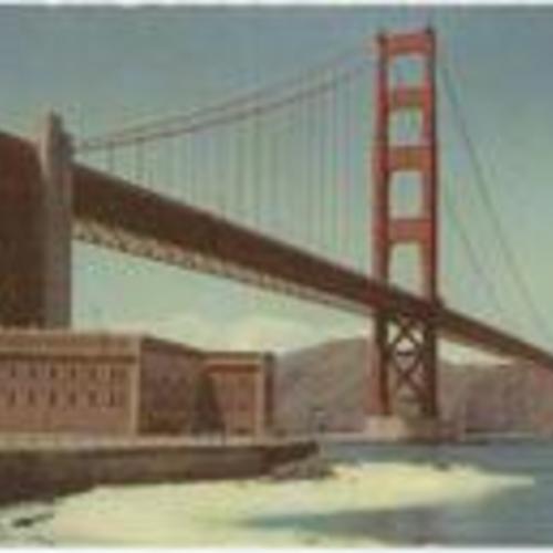 [Golden Gate Bridge viewed from Fort Point (reprint)]