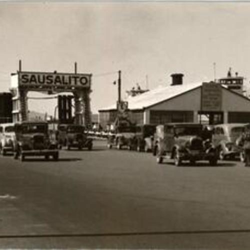 [View of the Sausalito Ferry entrance on the Hyde Street Pier]