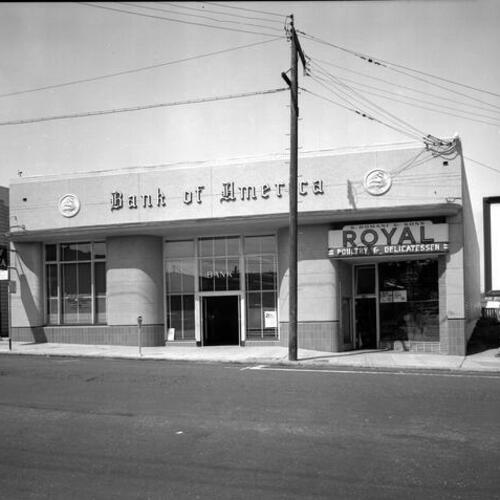 [5150 Mission Street, Bank of America, S. Romani & Sons Royal Poultry & Delicatessen]
