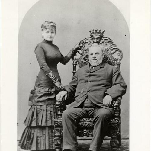 [Lillie Hitchcock Coit and her father]