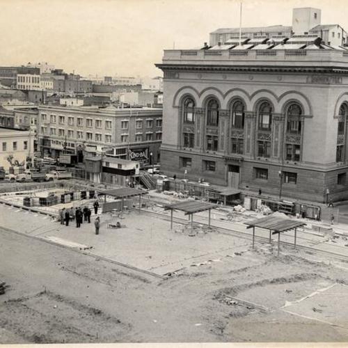  old Hall of Justice before construction of Portsmouth Plaza Garage, 1962]