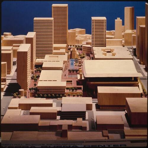 Yerba Buena Center master plan model