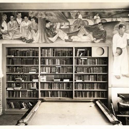 [Fresco murals in S.F. Boys' Club by WPA Federal Art Project Artists, Frederick Olmstead, Thomas Hayes, Luke Gibney, Alden Clark and Alonzo Chard]