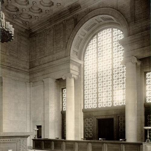 [Interior of Main Library - Delivery Hall]
