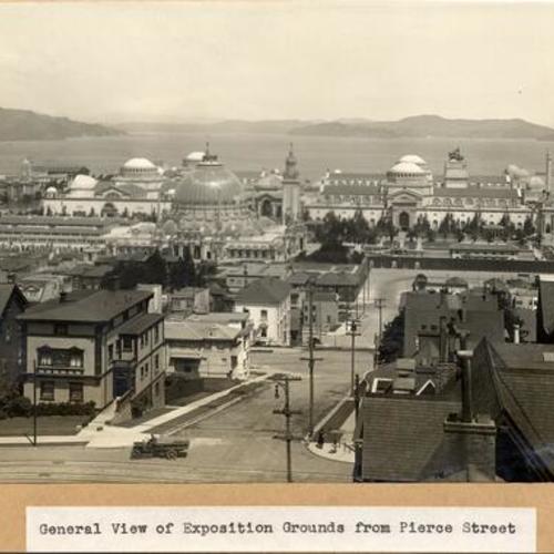 General view of Exposition Grounds from Pierce Street