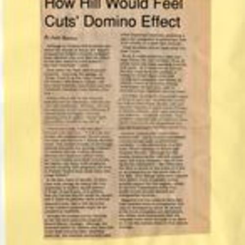 How Hill Would Feel cuts' Domino Effect, Potrero View June 1988