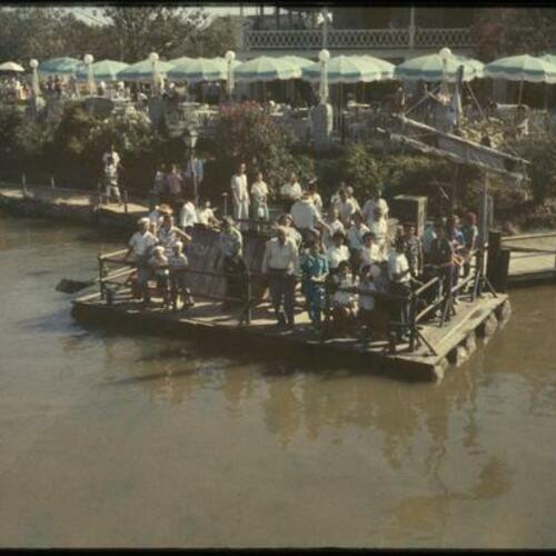 People on raft in Frontierland