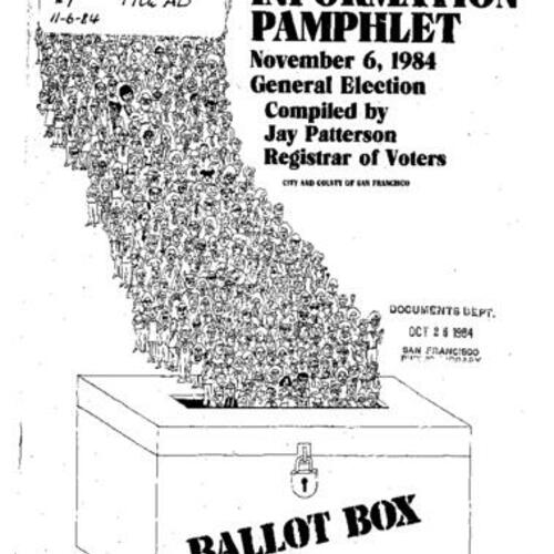 1984-11-06, San Francisco Voter Information Pamphlet
