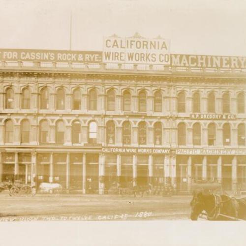 [California Wire Works Company building on California Street]