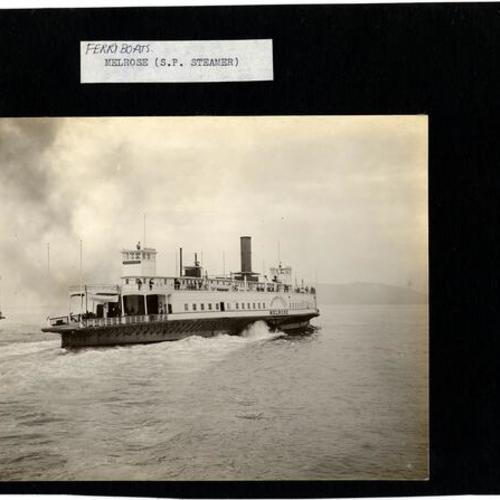 [Ferryboat Melrose, Melrose (S.P. Steamer)]