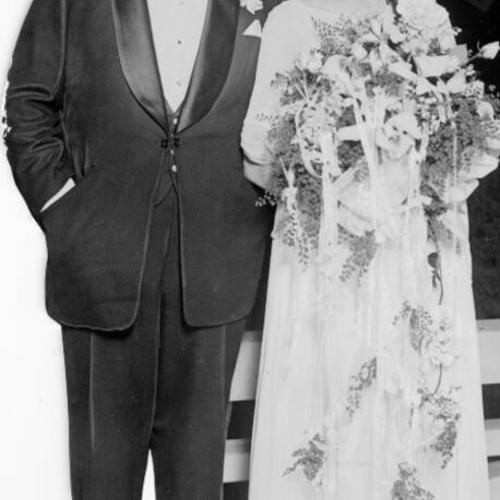 [Wedding portrait of Mr. and Mrs. Fatty Arbuckle]