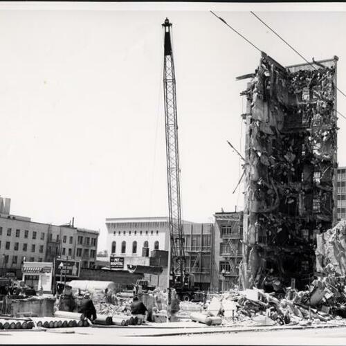 [Fox theater demolition begins on Feb. 28, 1963]