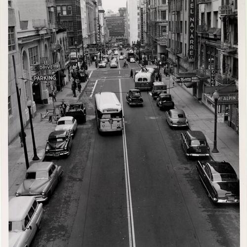 [View south on Stockton Street from Bush]