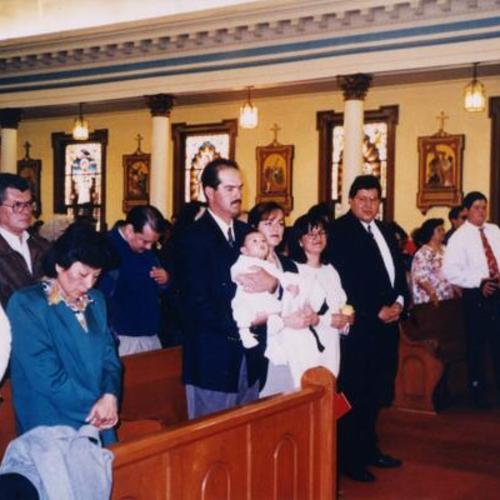 [Portrait of a baptism at Saint John's Church]