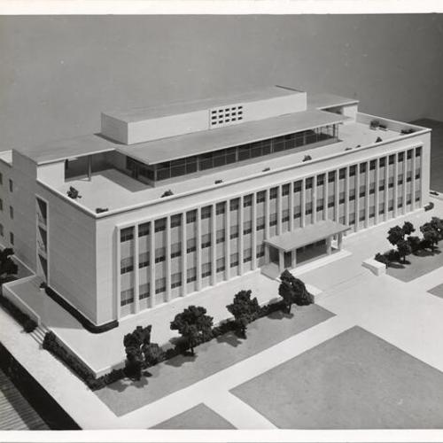 [Scale model of Richard A. Gleeson Memorial Library at the University of San Francisco]