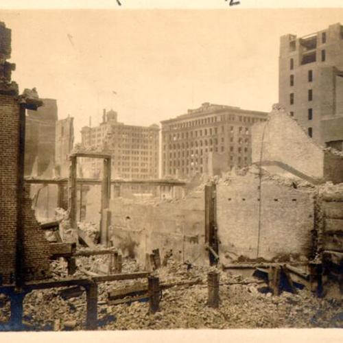 [Merchants' Exchange Building destroyed by the 1906 earthquake and fire]