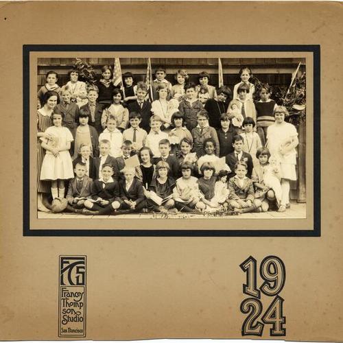 [Third grade class photo from Lafayette Elementary School, 1924]