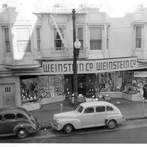 [Exterior of Weinstein Company department store at 1620 Polk Street]