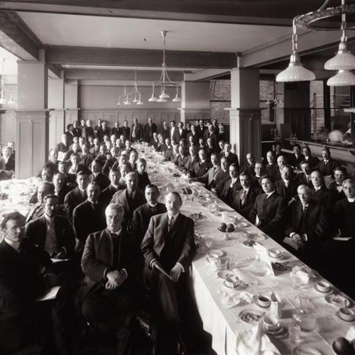Y. M. C. A. Portrait of people dining