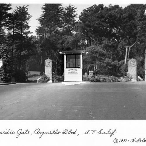 Presidio Gate, Arguello Blvd., S. F. Calif